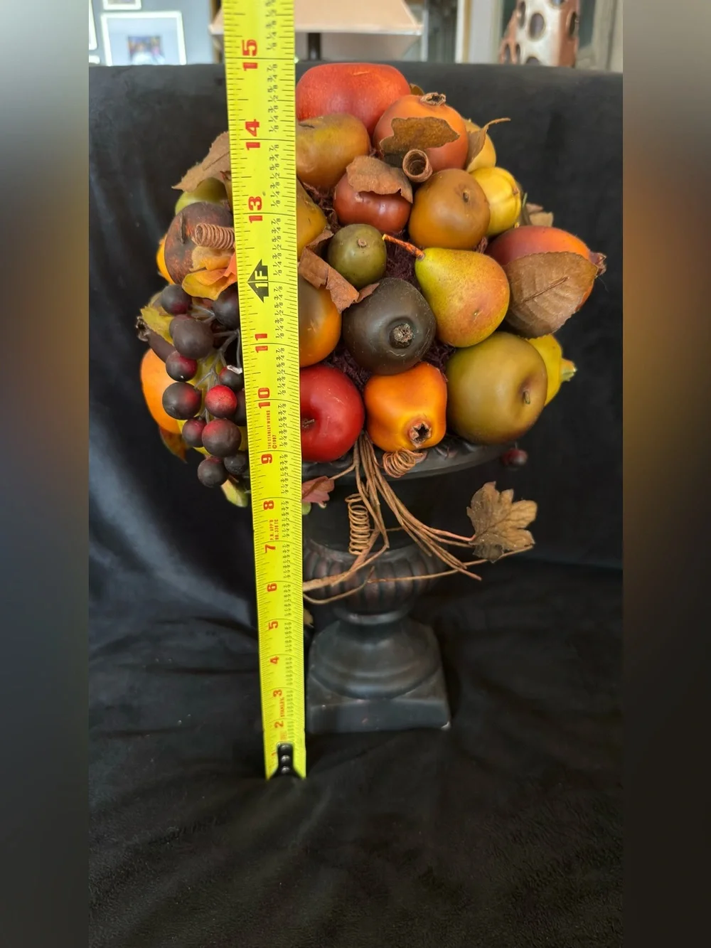 Decorative Faux Fruit Topiary Pair - Multicolor